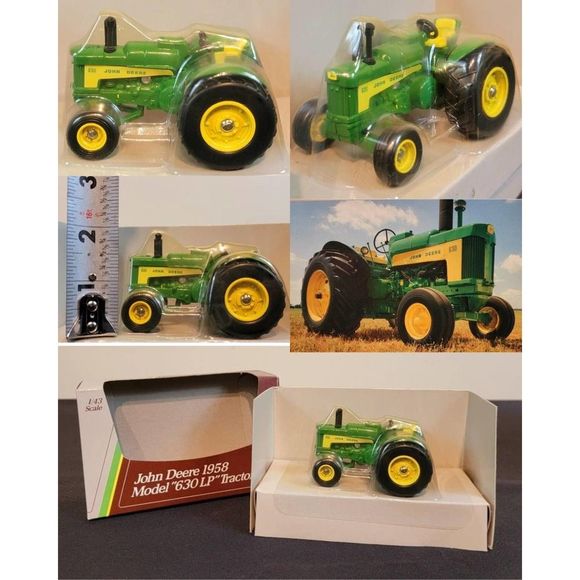 VINTAGE Diecast Tractors (4) 1920s-50s Metal 1980s John Deere, Moline, Fordson - Picture 5 of 10